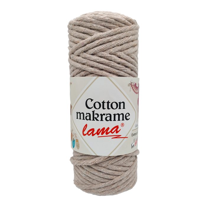 νήματα Lama cotton makrame 96 μπεζ Edit