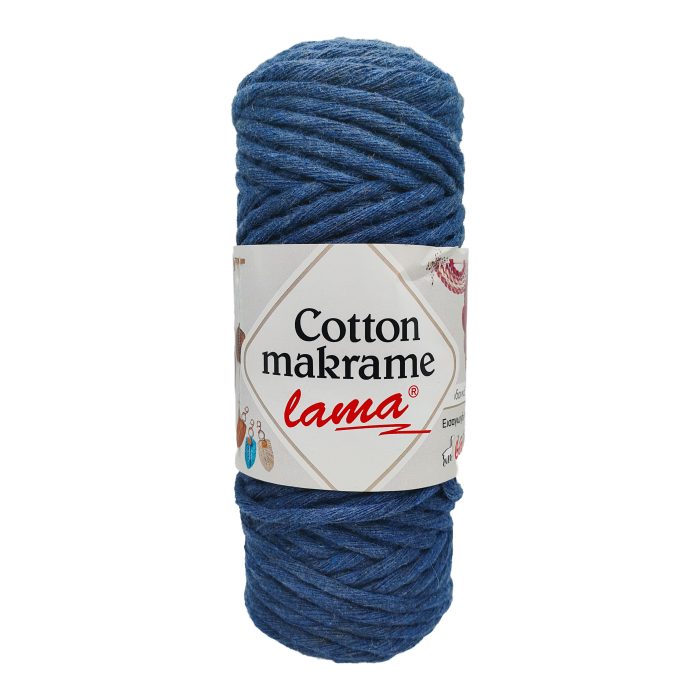 νήματα Lama cotton makrame 99 μπλε ραφ Edit